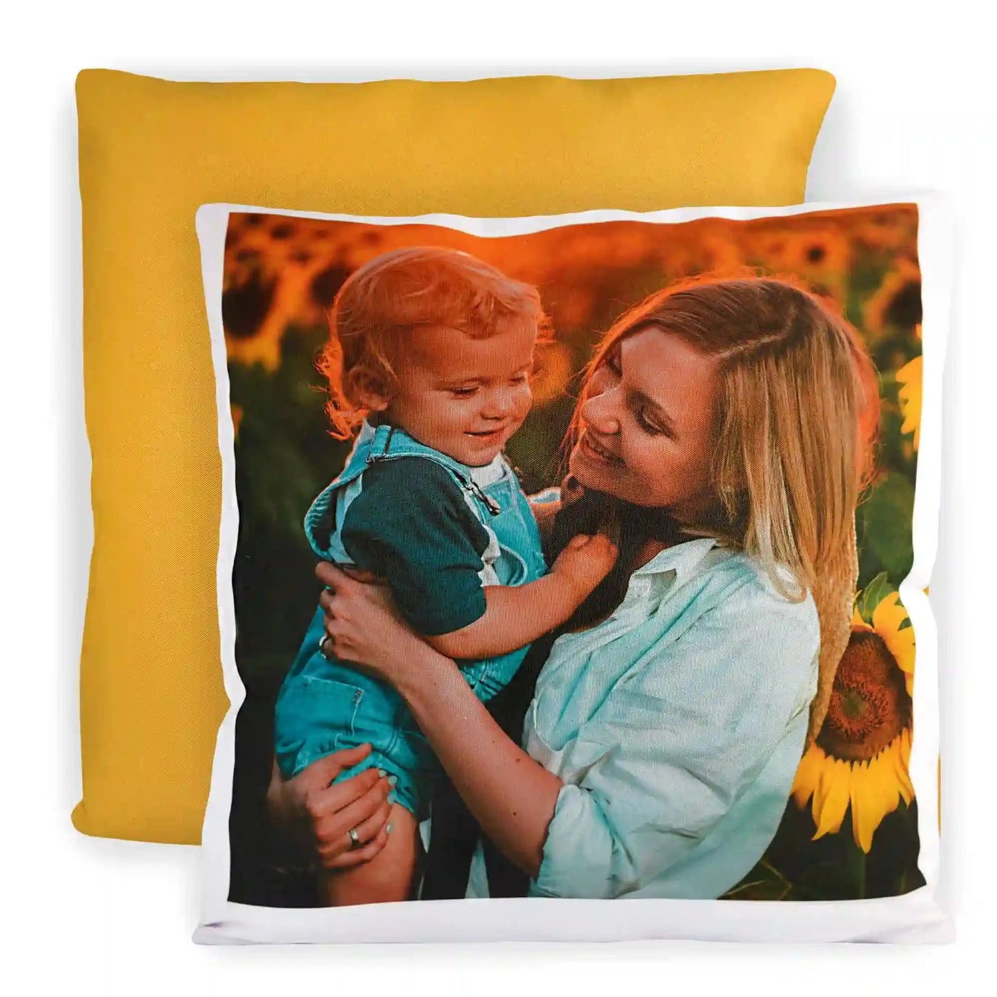 Coussin avec Photo Jaune Miel