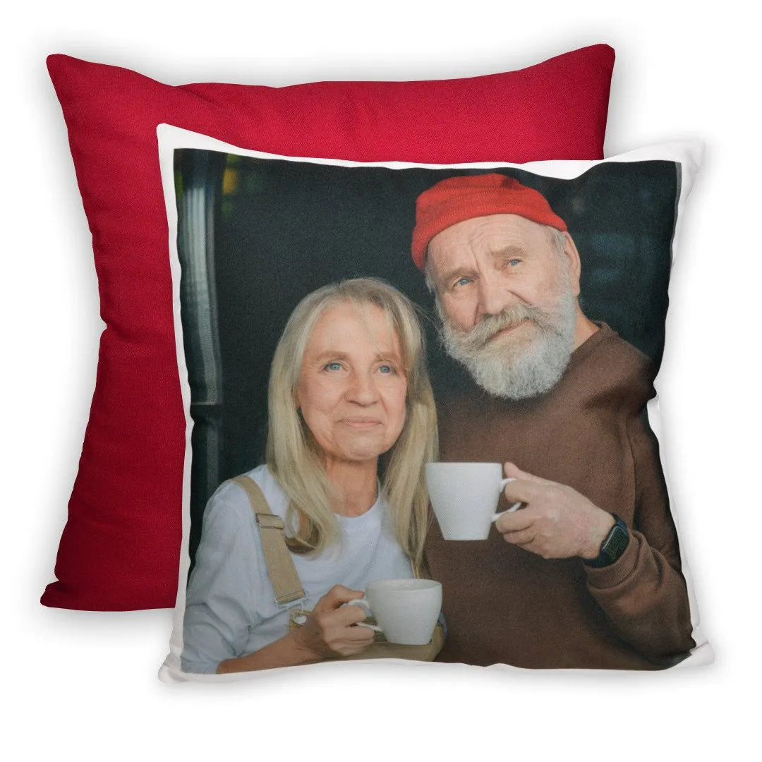 Coussin avec Photo Rouge Oriental