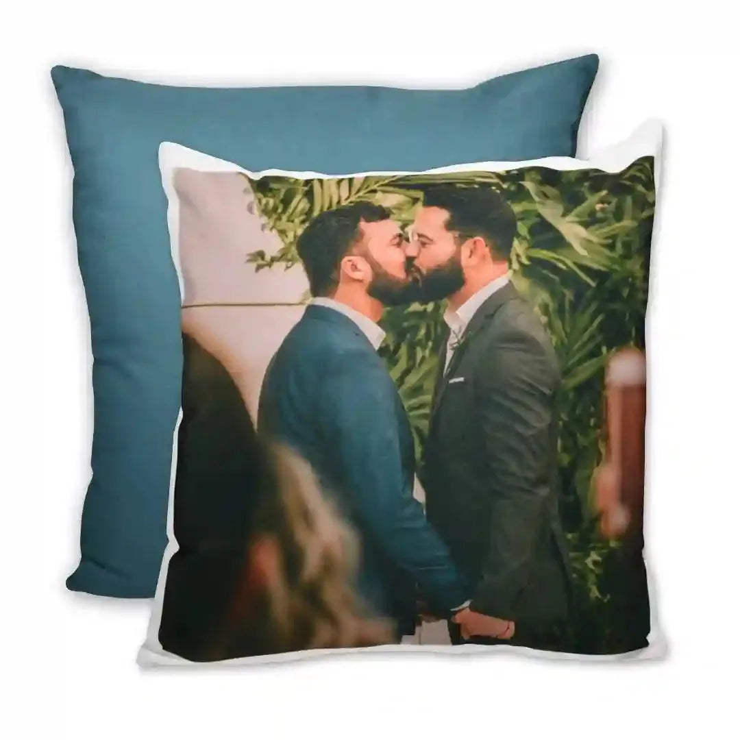 Coussin avec Photo Bleu Pigeon
