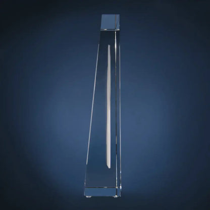 Plaque de Verre Prisme XXL Portrait - Gravure 2D Élégante